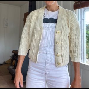 Babaa wool cardigan 019 in natural- child’s sizing